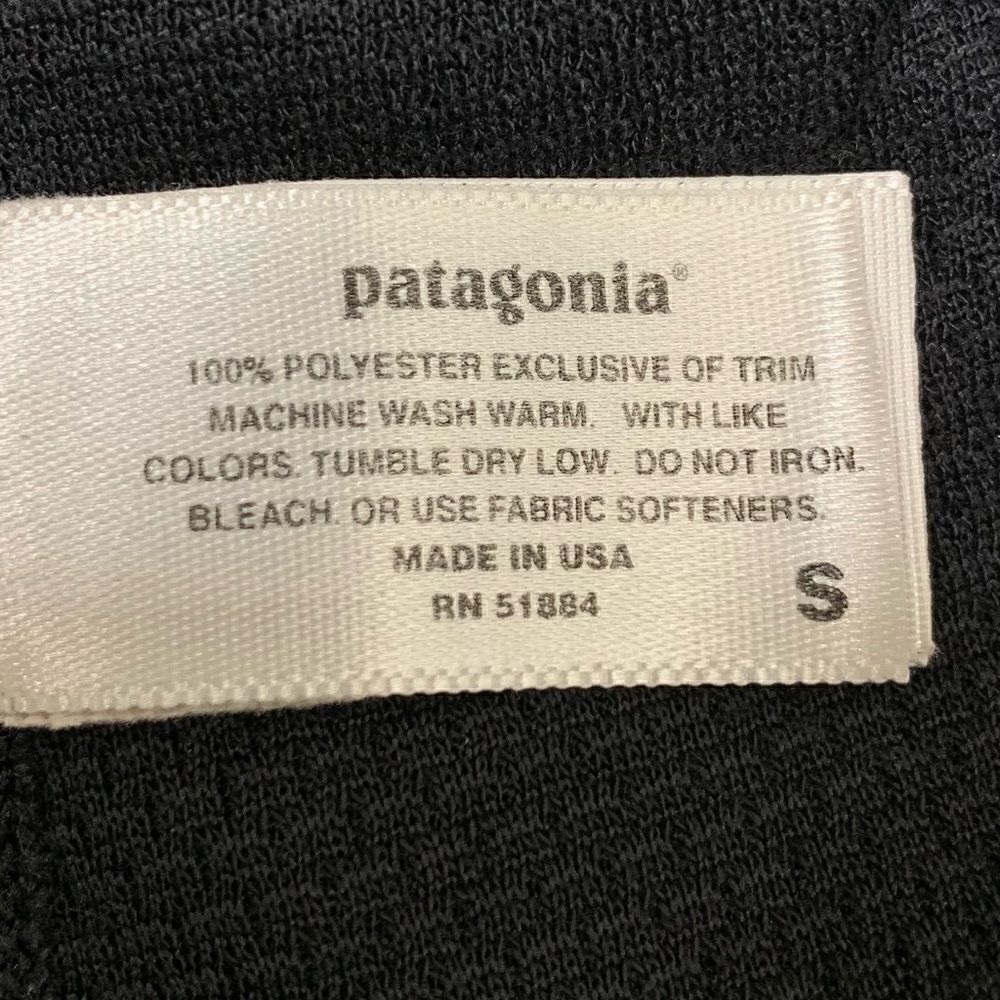 Patagonia Vintage Men’s Capilene Black Underwear Baselayer Pants, Sz Small - Picture 8 of 10